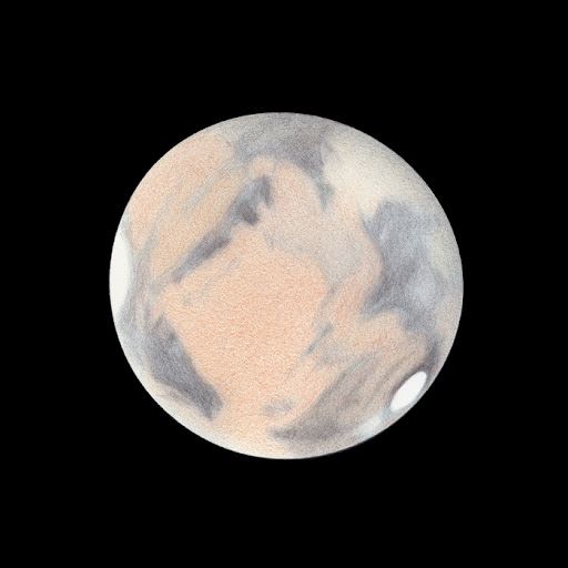 Mars dessinée par un amateur
