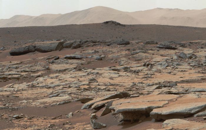 sol de Mars vu par Curiosity