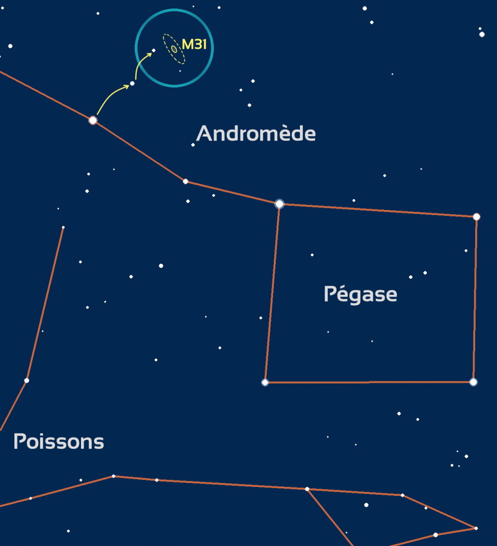 La Galaxie Dandromède M31 Aux Jumelles