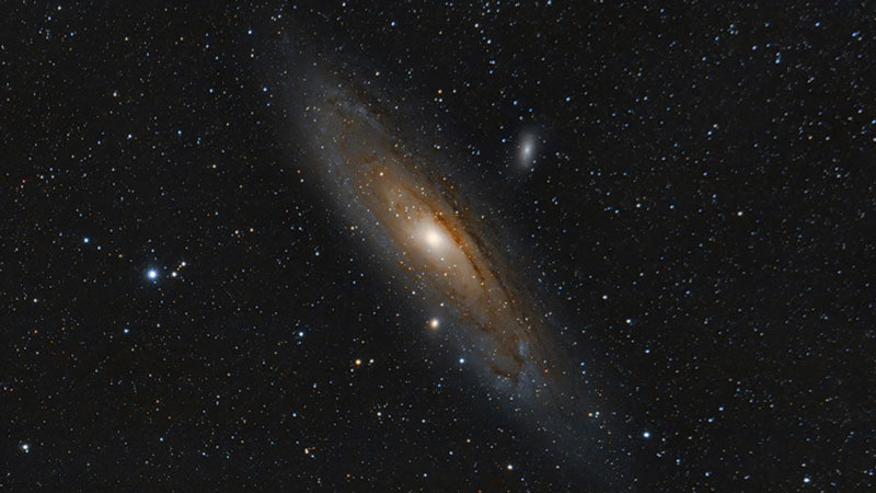 M31, M32 et M110 au télescope, magnifique trio galactique dans Andromède