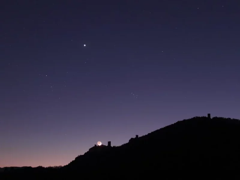 Spectaculaire Vénus le soir au sud-ouest