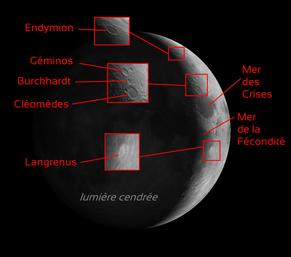 Un beau croissant de Lune au 4ème jour